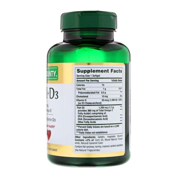 Fish Oil + D3 Supplements Facts