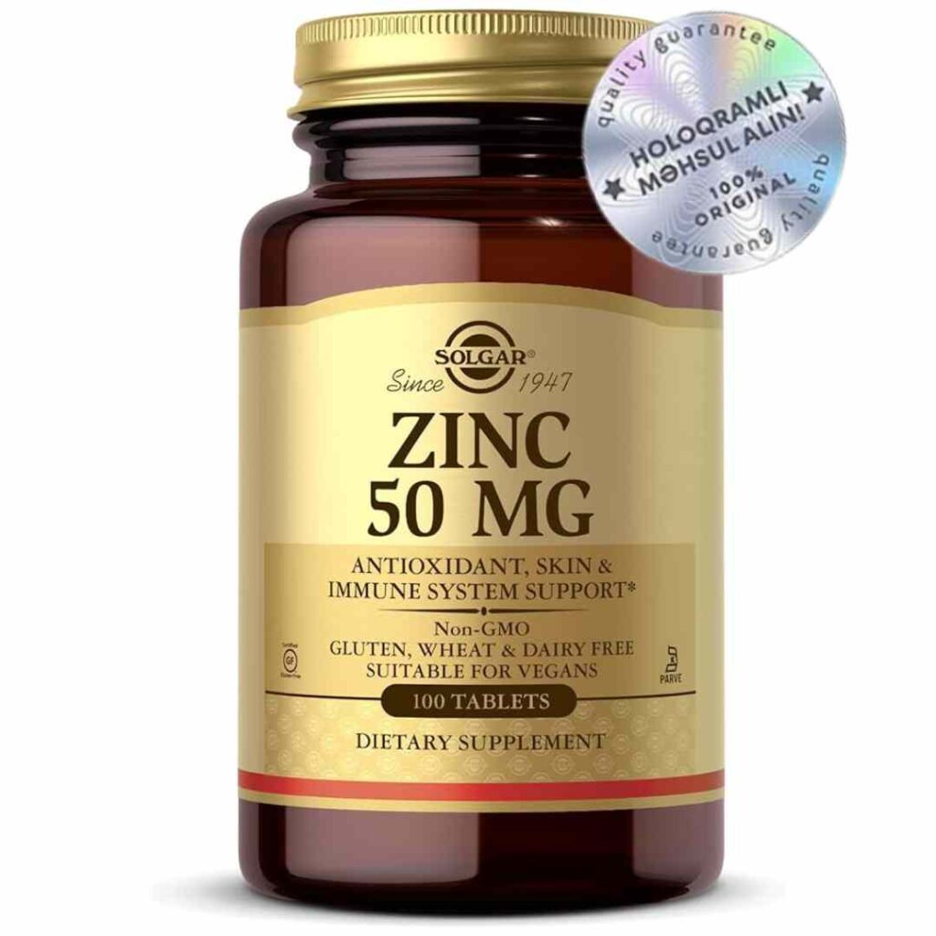 Solgar Sink 100 Tablet 50 mg