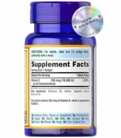 vitamin d3 puritan's pride sunvite mega potency