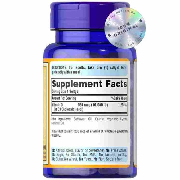 vitamin d3 puritan's pride sunvite mega potency