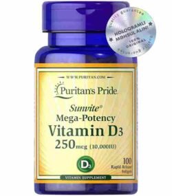 Puritan's Pride Vitamin D3 Mega Potency 10,000 IU