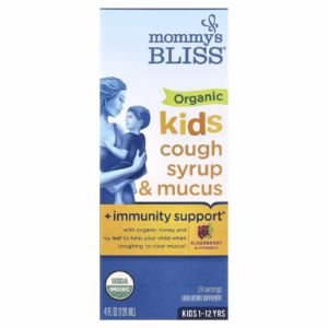 Mommy's Bliss, Kids Organic Cough Syrup & Mucus + Immunity Support