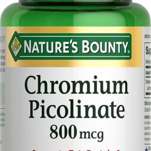 Natures Bounty Xrom pikolinat Mineral Supplement, 800 mcg, 50 Tablets